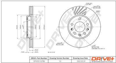 DP1010110786 Dr!ve+ Тормозной диск