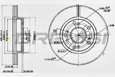 CD7939V BREMSI Тормозной диск