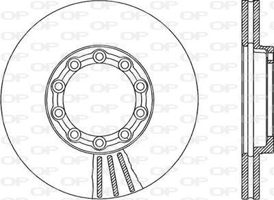 BDA197420 OPEN PARTS Тормозной диск