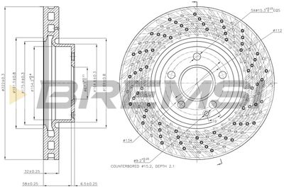 CD7694V BREMSI Тормозной диск