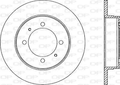 BDR133510 OPEN PARTS Тормозной диск