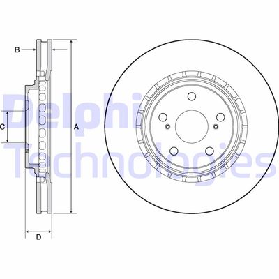 BG4691C DELPHI Тормозной диск