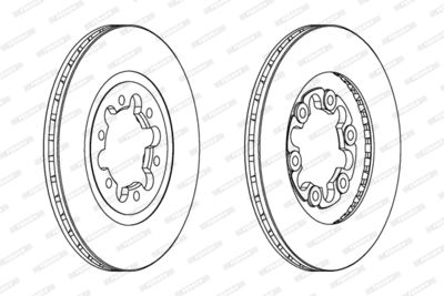 DDF608 FERODO Тормозной диск