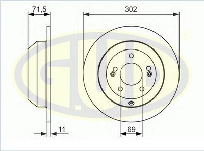 GDB111170 G.U.D. Тормозной диск