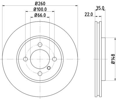 PCD13312 DON Тормозной диск