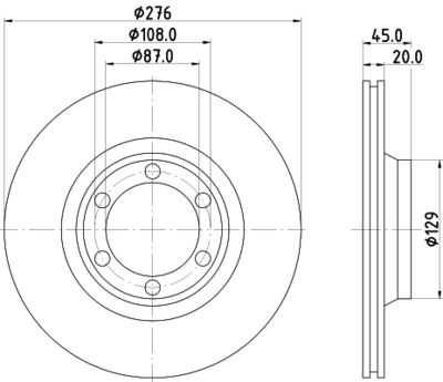 MDC675 MINTEX Тормозной диск