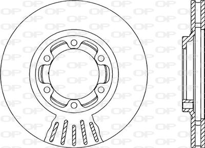 BDR212220 OPEN PARTS Тормозной диск