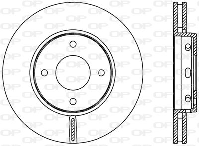 BDR240320 OPEN PARTS Тормозной диск