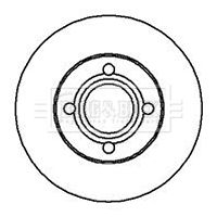 BBD4142 BORG & BECK Тормозной диск