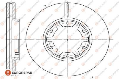 1622810280 EUROREPAR Тормозной диск