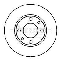 BBD4585 BORG & BECK Тормозной диск