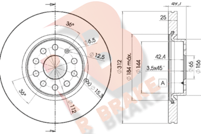 78RBD25618 R BRAKE Тормозной диск