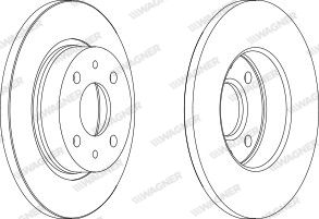 WGR02151 WAGNER Тормозной диск