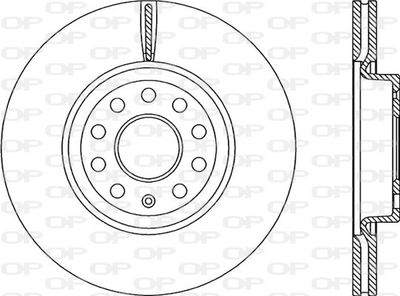 BDR220720 OPEN PARTS Тормозной диск