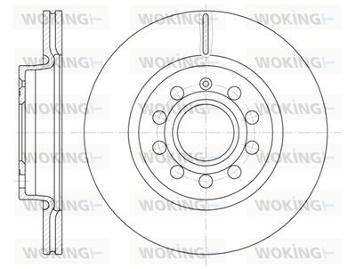 D664710 WOKING Тормозной диск