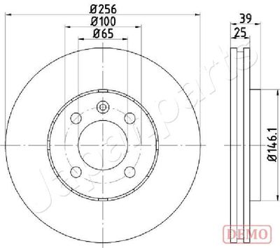 DI0951C JAPANPARTS Тормозной диск