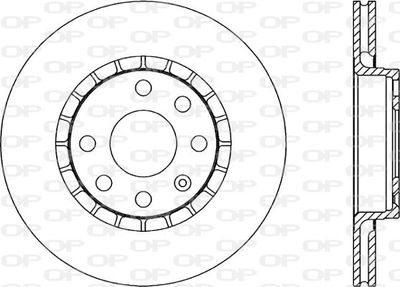 BDA141520 OPEN PARTS Тормозной диск