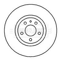 BBD4083 BORG & BECK Тормозной диск
