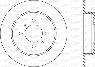 BDR180010 OPEN PARTS Тормозной диск