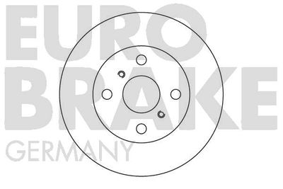 5815204551 EUROBRAKE Тормозной диск