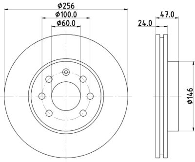 ND6047K NISSHINBO Тормозной диск