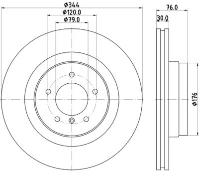 8DD355115961 HELLA PAGID Тормозной диск