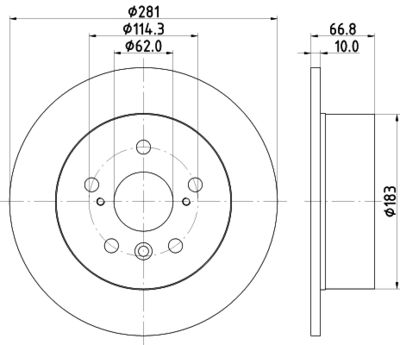 ND1113K NISSHINBO Тормозной диск