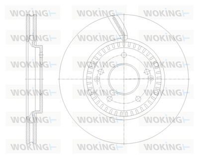 D6211510 WOKING Тормозной диск