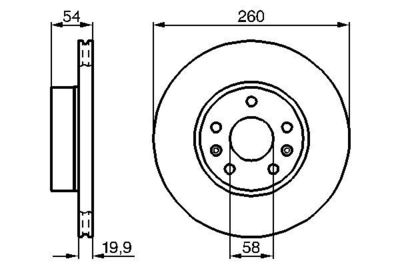 0986478218 BOSCH Тормозной диск