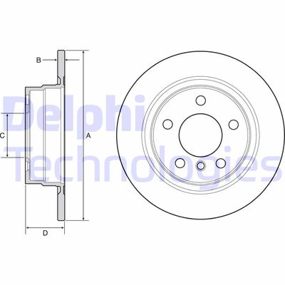 BG4649C DELPHI Тормозной диск