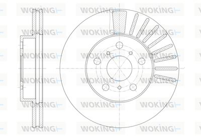 D617010 WOKING Тормозной диск