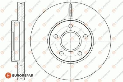 1622816380 EUROREPAR Тормозной диск