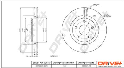 DP1010110571 Dr!ve+ Тормозной диск