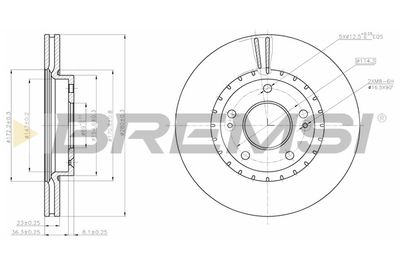 CD8187V BREMSI Тормозной диск