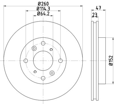 ND8025K NISSHINBO Тормозной диск