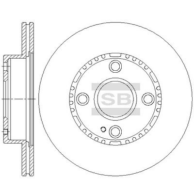 SD4432 Hi-Q Тормозной диск