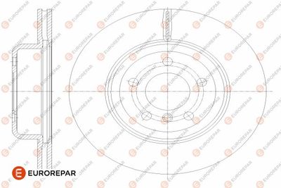 1642755380 EUROREPAR Тормозной диск