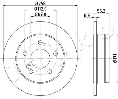 610504 JAPKO Тормозной диск