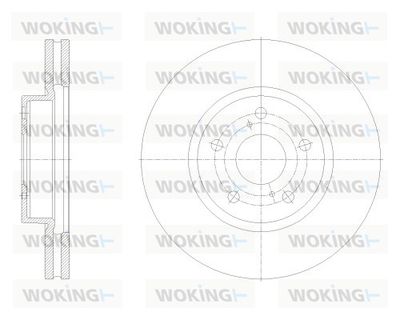 D6254510 WOKING Тормозной диск