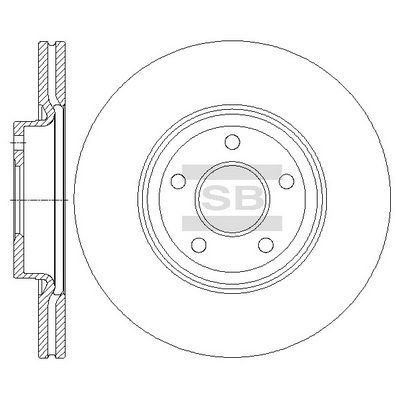SD5313 Hi-Q Тормозной диск