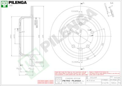 5824 PILENGA Тормозной диск