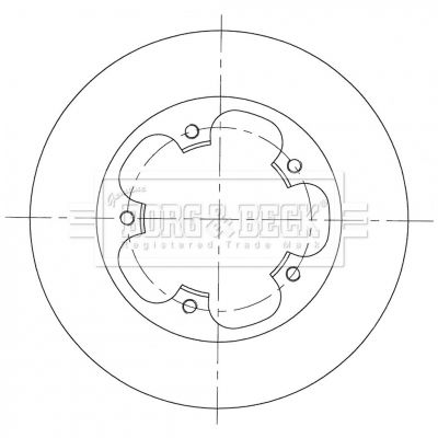 BBD5364 BORG & BECK Тормозной диск