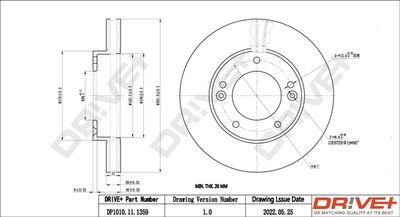 DP1010111359 Dr!ve+ Тормозной диск