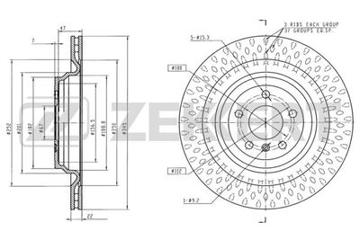 BS6098 ZEKKERT Тормозной диск