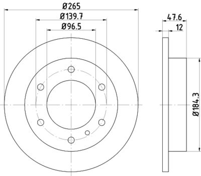 MDC771 MINTEX Тормозной диск