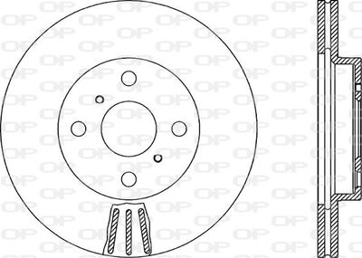 BDR187720 OPEN PARTS Тормозной диск