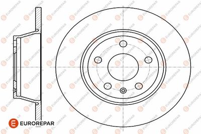 1642770180 EUROREPAR Тормозной диск