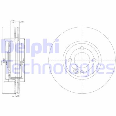 BG3661 DELPHI Тормозной диск