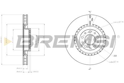 CD8289V BREMSI Тормозной диск