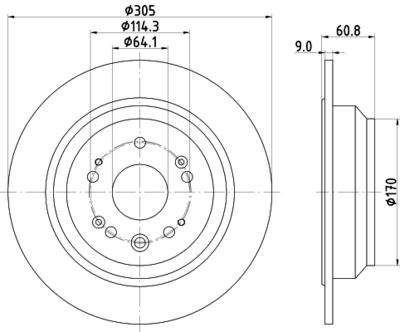 ND8047K NISSHINBO Тормозной диск